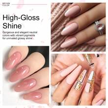 LIMEGIRL Gel Nail Polish Set - 6 Colors Pink Series Gel Nail Polish Set, Nude Pink & Deep Pink Gel Nail Polish, Suitable For All Seasons, Removable LED Nail Lamp, Gel Manicure Set, DIY Salon-Grade Gift, For Women Nails - Multicolor - View 7