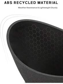 LaDoVita Plant Pots With Drainage Holes, 12 Inch Large Planters For Indoor Plants, Plastic Flower Pots Outdoor, 2 Pack, Marble Pattern Grey - 黑色 - 查看 5