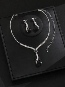 Women's Teardrop Jewelry Set - Necklace Pendant And Earrings, Suitable For Daily Wear And Party Events - Butterfly - View 8