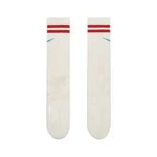 Nike 1 Pair Unisex Crew Socks, Printed "UANKEDPLSCSH" Design, Style DQ9165-134, AF1 Mid-Calf Length - White - View 2