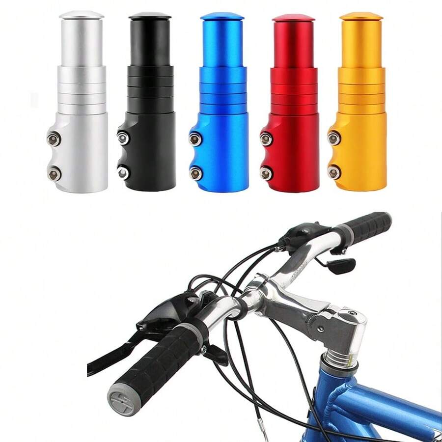 1pc Bicycle Handlebar Stem Riser, Mountain Bike Headset Extender, Headtube Raiser - Multicolor - View 1