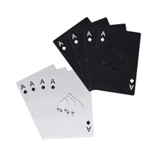 2/4/8 Pik-Ass Flaschenöffner Kreditkartengröße Poker Deckel Öffner tragbarer Edelstahl Dosenöffner