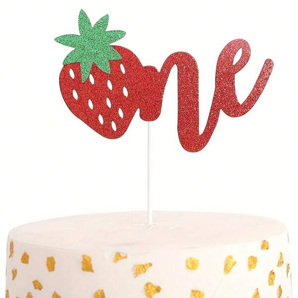 Topo de Bolo da Série Criativa de Frutas de Verão, Laranjas, Morangos, Decorações para Festa de Tema de Um Ano