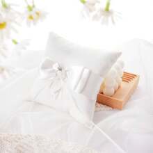 Hochzeitsringkissen, Perlen Ringkissen, Ringträger, Ringhalter für Strandhochzeit, Hochzeitszeremonie, Heiratsantrag Geschenke Sommer Geburtstag Geschenke Einschulung Schulmaterial Raumdekoration