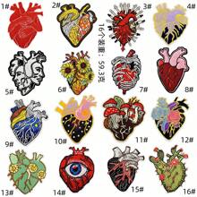 12/16/50 Stück Cartoon Dunkelherz Bügelbild Patches, aufnähbare bestickte Applikations-Reparaturflicken, DIY Bastelprojekte für Weihnachten, Valentinstag, Kleidung, Jacke, Jeans, Hose, Kleid, Rucksack, Hut, Dekorationen, Geschenke
