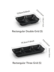 1 Pc Condiment Dish, Sturdy And Shatterproof, Suitable For Sauces And Condiments, Soy Sauce Vinegar Condiment Dish, Snack Dish, Sauce Tray, Snacks, Side Dishes, Cheese And Ketchup Condiment Dish, Kitchen Tableware, Dining Accessories, Suitable For Home Kitchen, Restaurant, Sushi Bar, Party, Hot Pot, Picnic, Camping, Barbecue, Ideal Match For Kitchen And Restaurant, Holiday Gift,School Supplies