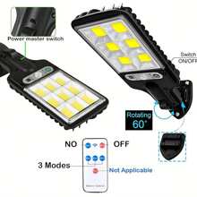 Smart Solar Street Lights, Outdoor Wall Lights, There Are 3 Lighting Modes And Motion Sensors, Smart Solar Sensor LED Street Lights For Garden Walls, Garden Path Security Lighting, Outdoor Solar Lights - 108 COB Solar Wall Lights, Night Lights, Garage Street Lights