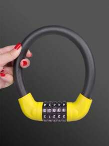 1pc Bicycle Lock With Five-Digit Password For Anti-Theft, Electric Bike Lock With Steel Cable And Wire - View 3