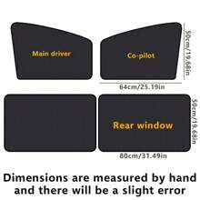 Rèm che nắng cửa sổ bên hông xe hơi, rèm cửa phía sau/phía trước, rèm cửa riêng tư từ tính có khả năng chống nắng, chống tia UV, phụ kiện che nắng GM ngăn muỗi xâm nhập vào xe hơi - màu đen - Xem 2