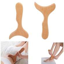 Wooden Massage Tool, Full Body Massager, Hand Massager, Leg Massager, Shoulder Massager, Shoulder & Neck Massage Tool, Facial Massage Tool - Apricot - View 2