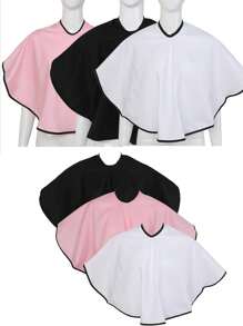 1 件装美发沙龙披肩，适用于发型设计、剪发、美发、染色、漂发、美发工具、发披肩、不粘发、防水家用油烫发披肩、化妆披肩理发店工具、化妆围巾、剃须围巾、男女皆宜、美容店围巾 - 彩色 - 查看 2