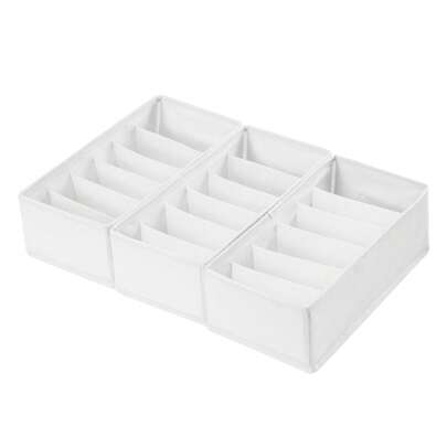 1 / 3 / 6 حزمة منظم درج الجوارب و الملابس الداخلية ، خزانة غير منسوجة قابلة للطي لتنظيم الملابس والجوارب والملابس الداخلية والأربطة والأحزمة ، للغرفة