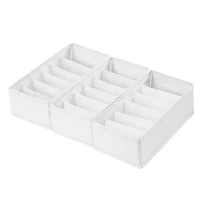 1/3/6Pack Socks Underwear Drawer Organizer, Non-Woven Foldable Cabinet Wardrobe Organizer For Clothes, Socks, Underwear, Underwear, Ties, Belts, Bedroom