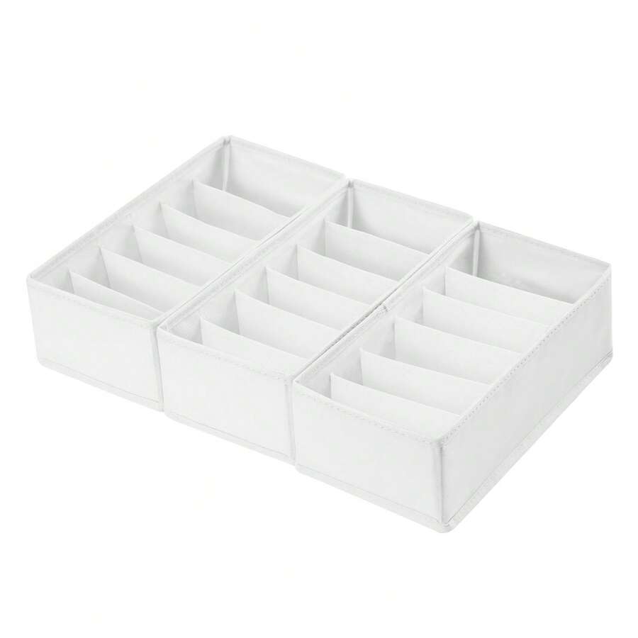 1/3/6 件装袜子内衣抽屉收纳盒，无纺布可折叠橱柜衣柜收纳盒，适用于衣服、袜子、内衣、领带、皮带、卧室