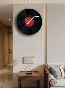 1pc 11.8in Retro Retro Vinyl Record Clock Ornaments Wall Clock Advanced Art Creative Clocks Medieval Decoration Living Room Bedroom Coffee Shop, The Kitchen The Heart Of The Home Inspired Vinyl Record Cloc. Home Decor Room Decor - Multicolor - View 9