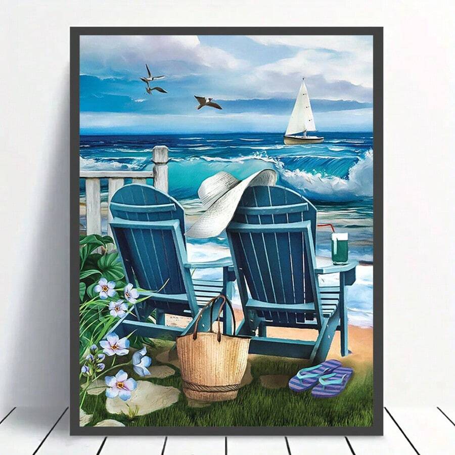 1pc Exquisite 5D Diamond Painting Kit, DIY Handcraft Art, Elegant Room Decor, Leisure & Stress Relief, Perfect Dotting Effect, Suitable For Beginners As Halloween & Christmas Gift