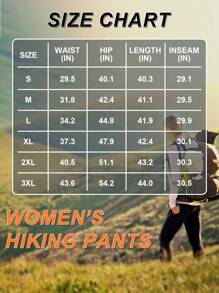 Women's Quick Dry Hiking Cargo Pants Water Resistant UPF 50+ With Zipper Pockets For Travel, Camping & Work - Xanh lá cây rụng lá - Xem 6