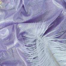 1pc Holographic Iridescent Knitted Fabric With Glitter All-Over Fingerprint Pattern, Suitable For Stage Performance Costumes, Photography Backdrops - Multicolor - View 28