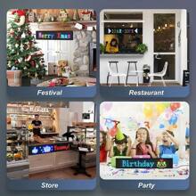 LED Display Car LED Soft Screen Light Multicolor Dynamic Flexible Advertising Screen Animation Of Devil's Eye With Blinking Customizable Effects - 16x96 PX - 查看 6