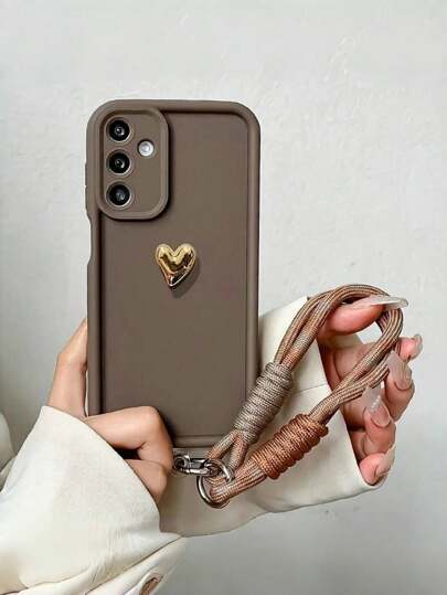 حافظة هاتف من السيليكون الناعم بتصميم قلب ثلاثي الأبعاد - تصميم فاخر وجميل، متوافقة مع أجهزة آبل 17/17 إير/17 برو/17 برو ماكس، آي 16/15/14/13/12/11/إكس إس/إكس آر، جالاكسي A13/A22/A51/A52/S22/S23/S24 أولترا، ريدمي، أوبو (ألوان حلوى)