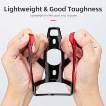 ROCKBROS Portabotellas para ciclismo, soporte para botella de agua de bicicleta de montaña con degradado colorido, ligero, de plástico