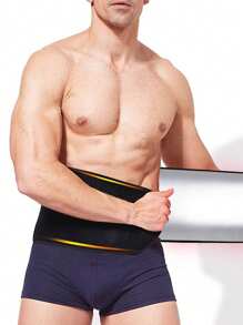 1pc High Quality Silver Ion Adjustable Sweat Weight Loss Waist Trainer For Men