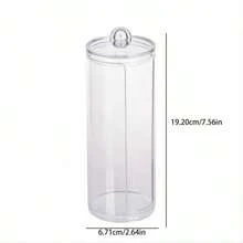 1pc Transparent Acrylic Hair Tie Storage Box - Dust-Proof & Lightweight - Countertop Organizer For Tidy & Clean Look - Large Capacity Jewelry & Hair Tie Display Case - Convenient For Taking And Placing