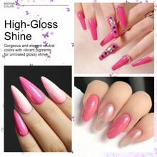 LIMEGIRL Gel Nail Polish Set - 6 Shades Pink Series Gel Nail Polish Set, Pink Red Gel Nail Polish, Suitable For All Seasons, Removable, LED Nail Lamp, Gel Manicure Set, DIY Nail Salon Gift, For Women - Multicolor - View 6