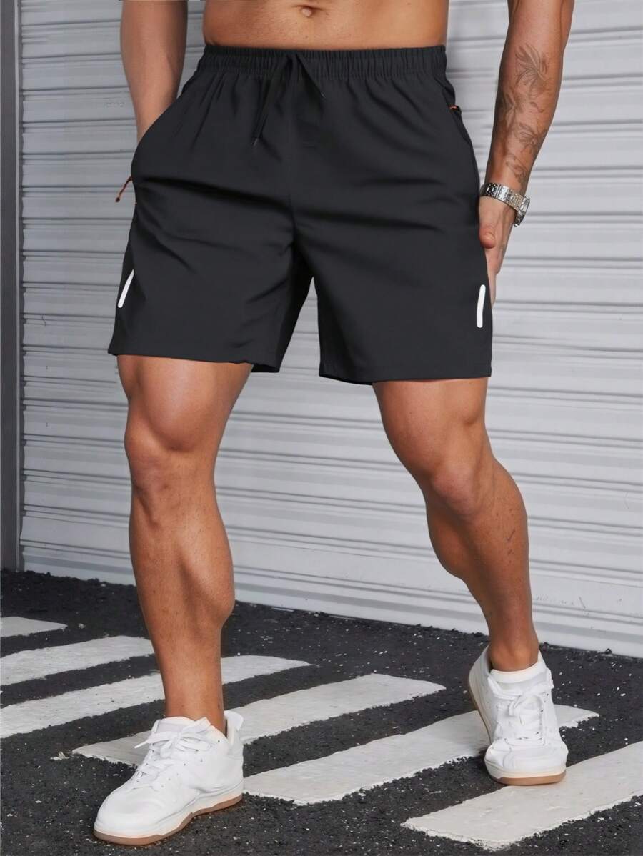 Men's Versatile Casual Outdoor Shorts, Summer - Black - View 1