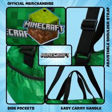 Minecraft Gym Bag Travel Overnight Sports Duffle Adjustable Strap Kit Large Holdall Gamer Hand Luggage - Multicolor - View 3