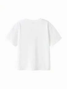 Balabala Kids' Short-Sleeve Quick-Dry T-Shirt, Lightweight Wear - Original White - View 6
