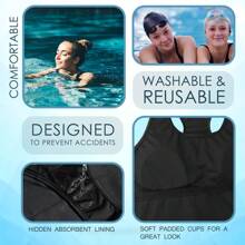 City Comfort Swimming Costume Period Swimwear Leakproof Absorbent UPF50 Swimsuit With Adjustable Straps