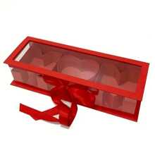 1 Stück transparente Fenster-Geschenkbox in Mutterform, Pappblumenbox für Blumen, Schokolade, Erdbeeren, Süßigkeiten, Schmuck, Rosenstrauß, Geschenk für Mutter (Blumen nicht enthalten)