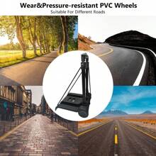 Portable Lightweight Trolley Folding Hand Truck Luggage Cart Warehouse 35kg