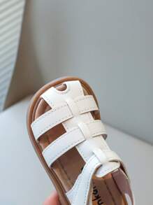 Nuovi sandali per ragazze, design alla moda, punta chiusa, fondo morbido antiscivolo, leggeri e confortevoli, adatti per l'estate - Beige - Visualizzare 7