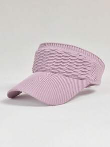 1pc Women's Sun Visor Hats, Wide Brim UV Protection Knitted Running Visors, Ponytail, Suitable For Easter, Mother's Day, Back To School, Outdoor, Travel, Hiking, Camping, Birthday Gift, Spring/Summer, Cycling, Black/White/Khaki - Multicolor - View 11
