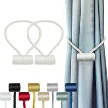 Farfallarossa Mocne magnetyczne cylindryczne ściągacze do zasłon (1/2/4/6 sztuk), nie wymagają wiercenia, łatwe w regulacji, pasują do różnych stylów zasłon. Łączą w sobie praktyczność i estetykę, idealny wybór do dekoracji domu i zapewnienia funkcjonalności.