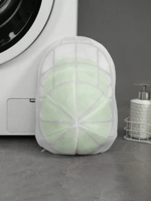 Jaula lavadora de sombreros para lavadora, soporte limpiador de gorras para gorras de béisbol, organizador y soporte para lavar sombreros en lavaplatos, solo bolsas, sin estante de almacenamiento