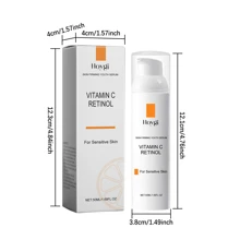 Hoygi 50ml 视黄醇和维生素 C 精华，抗皱修复，淡化细纹和皱纹，紧致光滑，滋养保湿，提亮肤色，面部精华 - 彩色 - 查看 12