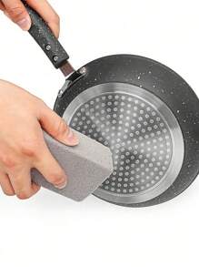 3 Pcs Barbecue Cleaning Bricks, Barbecue Scraper, Multi-Function Decontamination And Oil Cleaning Brush, Outdoor Picnic Cookware Barbecue Tool Accessories,Scoring Stone For Stove Cleaning, Heavy Duty Cleaning Brick,ScoringStone For Stove Cleaning, Pumice Stone For Grill Cleaning Cleaning Tools, Suitable For Stoves, Sinks, Tableware, Frying Pans, Barbecue Net Cleaning, Kitchen, Bathroom, Home, Barbecue, Swimming Pool, Grill - Grey - View 5