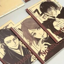 Jujutsu Kaisen 1pc Jujutsu Kaisen Notebook, B5 Exercise Book, Writing Pad, Sketch Book, Gojo Satoru Lined Notebook, Geto Suguru, Memo Book, Student Stationery,School Supplies,Back To School