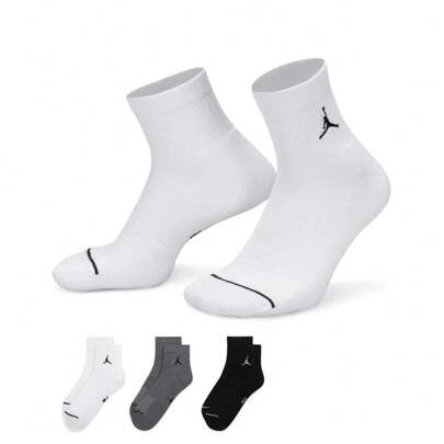 Jordan 3 đôi tất cổ cao cổ U J ED CUSH POLY ANKLE cho nam và nữ, khuyến mại DX9655-100 gói