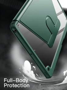 Ốp bảo vệ iPad xoay 360°, chống sốc, chịu lực cao, chống trầy xước, hỗ trợ chức năng ngủ/thức, tương thích với khe cắm bút tích hợp, góc nhìn có thể điều chỉnh - Màu xanh quân đội - xanh quân đội - Xem 10