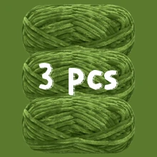 3 Packs 300g (100g*3) High Quality Velvet Chenille Yarn, Soft & Fine Texture, Skin-Friendly & Warm, Non-Shedding, Suitable For Knitting Sweaters, Coats, Slippers, Hats And DIY Handicrafts - 3-pc - View 9