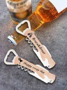 Custom Name Bottle Opener Keychain,Personalized Short Bottle Opener,Customized Initials Beer Bottle Opener,Customizable Text Wine Bottle Opener,Bag Ornaments,Stainless Steel Name Key Chain,Keychains For Women/Men,Birthday Gifts,Wedding Gifts,Anniversaries,Suitable For Men,Women,Bridesmaids,Fathers - Style a - View 6