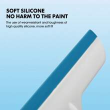 Carsun Portable Handheld Car Quiet All-Season Windshield Ice Scraper & Snow Remover, Won't Damage Film - Blue - View 10