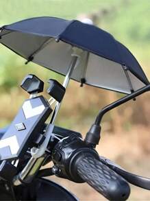 1把户外骑行迷你伞，防雨防风，防晒，防水，自行车手机伞（部分配件随机发货） - 彩色 - 查看 4