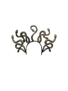Fascia per capelli con motivo a serpente, disponibile in tre colori, accessorio divertente e esagerato a forma di animale, adatto per ruoli e palcoscenico, ideale per Ognissanti