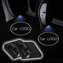 汽车门 LED 高清迎宾礼宾阴影投影灯标志灯适用于宝马奔驰特斯拉起亚奥迪雪佛兰日产丰田汽车配件 - 2pcs迎賓燈 - 查看 1