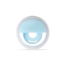 1 Pieza Luz de Anillo Selfie LED Portátil Blanco/Rosa/Azul/Negro, Lámpara de Maquillaje con Espejo, con Carga USB, 3 Modos de Iluminación, Iluminación Portátil, Luz Halo de Belleza para Foto, Adecuado para Transmisión en Vivo, Iluminación de Videollamadas, Fotografía y Video, Regalo Encantador, Recorte de Uñas, Extensión de Pestañas, Tatuaje y Cuidado de la Piel, Control con Botón Táctil, Decoración de Habitaciones, Iluminación para Acampada al Aire Libre